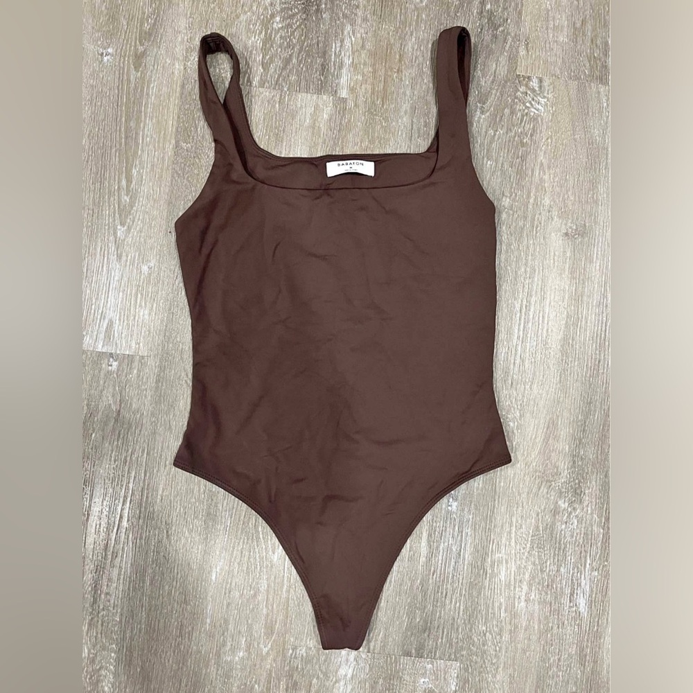 Babaton brown bodysuit